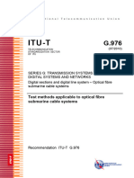 Itu-T: Test Methods Applicable To Optical Fibre Submarine Cable Systems