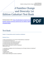 Sociology of Families Change Continuity and Diversity 1st Edition Ciabattari Test Bank 1