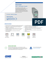 Marathon M12V155FT Battery Datasheet