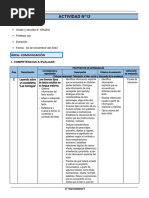 2° Grado - Actividad Del 02 de Noviembre