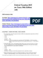 South-Western Federal Taxation 2015 Individual Income Taxes 38th Edition Hoffman Test Bank 1