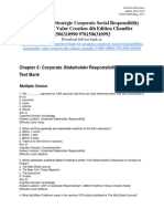 Strategic Corporate Social Responsibility Sustainable Value Creation 4th Edition Chandler Test Bank 1