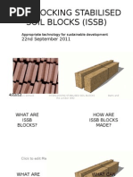 Interlocking Stabilised Soil Blocks (Issb)