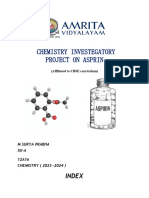 Chemistry Investegatory Project On Asprin