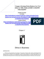 Solution Manual For Cengage Advantage Books Business Law Text and Exercises 7th Edition by Miller Hollowell ISBN 1133625959 9781133625957