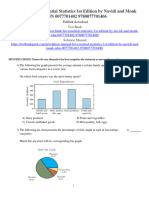 Test Bank For Essential Statistics 1st Edition by Navidi and Monk ISBN 0077701402 9780077701406