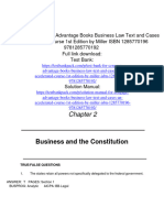 Test Bank For Cengage Advantage Books Business Law Text and Cases An Accelerated Course 1st Edition by Miller ISBN 1285770196