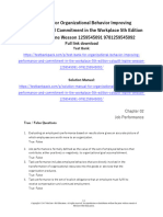 Test Bank For Organizational Behavior Improving Performance and Commitment in The Workplace 5th Edition Colquitt LePine Wesson 1259545091 9781259545092