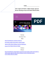 Test Bank For Precalculus Graphs and Models A Right Triangle Approach 6th Edition Bittinger Beecher Ellenbogen Penna 0134179056 9780134179056