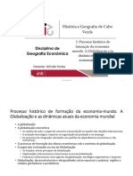 Aula 3 - Processo Histórico Formação Economia-Mundo. A Globalização