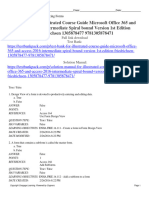 Test Bank For Illustrated Course Guide Microsoft Office 365 and Access 2016 Intermediate Spiral Bound Version 1st Edition Friedrichsen 1305878477 9781305878471