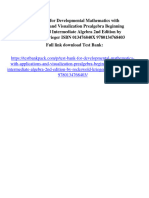 Test Bank For Developmental Mathematics With Applications and Visualization Prealgebra Beginning Algebra and Intermediate Algebra 2nd Edition by Rockswold Krieger ISBN 013476840X 9780134768403