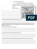 Prueba Ciencias Naturales 6to Básico Energia