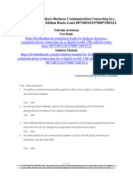 Test Bank For Lesikars Business Communication Connecting in A Digital World 13th Edition Rentz Lentz 0073403210 9780073403212