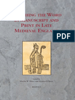 [Sermo_ Studies on Patristic, Medieval, And Reformation Sermons and Preaching, 11] Martha W. Driver, Veronica O'Mara - Preaching the Word in Manuscript and Print in Late Medieval England_ Essays in Honour of Susan Pow