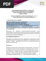 Guía de Actividades y Rúbrica de Evaluación - Paso 3 - Matríz de Estrategias Didácticas