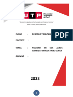 Nulidad de Los Actos Adminsitrativos Tributarios