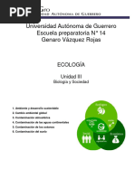 Universidad Autónoma de Guerrero Ecologia 2023 Uni III