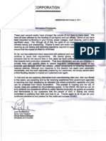 Amphenol Memo, October 5, 2011