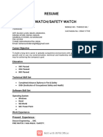 Fire Watch CV