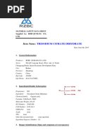 Trisodium Citrate Dihydrate Ex RZBC - MSDS (With Loggo)