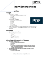 Hippo EM Foundations - Thoracic & Respiratory Written Summary