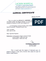 Medical Certificate