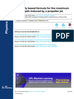 Physically Based Formula For The Maximum Scour Depth Induced by A Propeller Jet