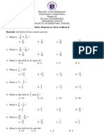 Math 1st Periodical Test