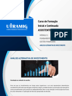 Análise Alternativa de Investimento