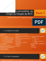 Estrutura Necessárias Ao Grupo de Oração Da RCC Parte II