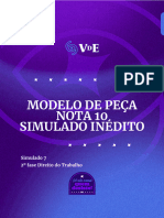 Modelo de Peça Nota 10 - Simulado Inédito 7