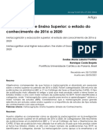 Metacognição e Ensino Superior - o Estado Do Conhecimento de 2016 A 2020