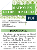 Atelier de Formation en Entrepreneuriat