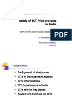 Study of ICT Pilot Projects in India: Seminar On