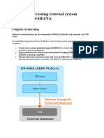 SAP CDS View Accessing External System Remotely in S4HANA With An Other System SAP.