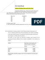 Decision Analysis Problems