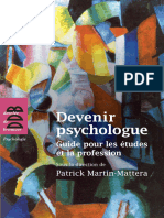 Devenir Psychologue.