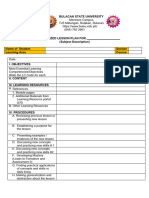 Template of Contextualized Lesson Plan