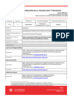 Complementos de Formación de La Tecnología y Procesos