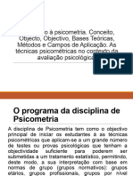 Aula 1 de Psicometria