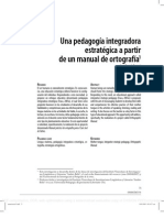 Fraca 2007 Una Pedagogía Integradora Estratégica A Partir de Un Manual de Ortografía