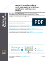 2019 - Development of Two-Dimensional Piezoelectric Laser Scanner With Large Steering Angle and Fast Response Characteristics