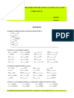 Cuadernillo para Recuperar 1 Eso