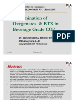 Determination of Oxygenates & BTX in Beverage Grade CO2