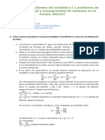 ¿Cómo Resolver Problemas Del Estadístico F y Problemas de Falta de Normalidad y Homogeneidad de Varianzas en Un Modelo ANOVA?