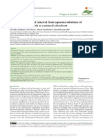 Efficiency in phenol removal from aqueous solutions of قشور الرمان