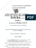 Touba: L'Organisation de L'Espace Dans Une Ville Religieuse