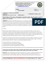 Avaliação de Filosofia 3° Ano 3° Bimestre Com Habilidades