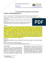 12 Machine Learning Model To Predict Construction Duration